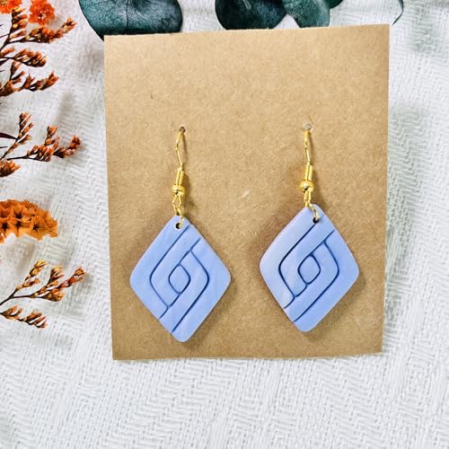 Xaekicr 2PCS Geometric Line Polymer Clay Cutters – Modern Clay Cutters for Earrings, Tools and Molds for Polymer Clay Jewelry DIY - color: 2K color