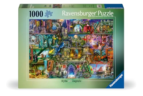 Ravensburger - Myths & Legends - 1000 Piece Jigsaw Puzzle - Stunning, Vivid Colors - Exciting Mythical Scene - Bold Heroes - Scary Villains - Puzzles for Adults