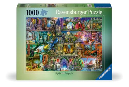 Ravensburger - Myths & Legends - 1000 Piece Jigsaw Puzzle - Stunning, Vivid Colors - Exciting Mythical Scene - Bold Heroes - Scary Villains - Puzzles for Adults