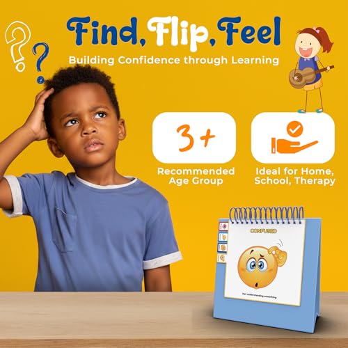 Thought-Spot I Know What to Do Flipbook | Emotions Wheel & Feelings Chart | Emotional Regulation Tool for Home, Class, or Calm Down Corner | Helps Kids Learn Coping Skills | Autism Must-Have