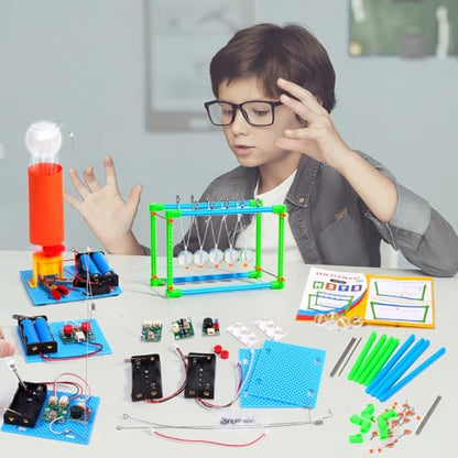 4 Set STEM Science Kits for Kids Age 8-12, Science Circuits Experiments