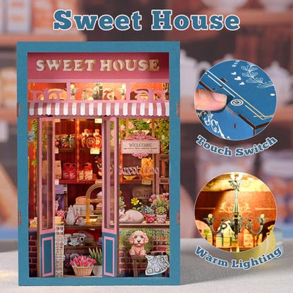 Book Nook Kit, Book Nook Kits for Adults DIY Booknook Model Build - color: Bake Shop