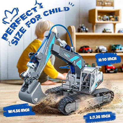 Hydraulic Excavator STEM Building Toy, 130 Pcs Engineering Kit for Kids 8+ - style: Excavator