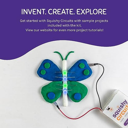Squishy Circuits Standard Kit - Explore Electrical Circuits with Play Dough - STEM Science Kits for Kids Age 8-12 - Fun and Educational at Home, Classroom, Camp, and More! - style: Standard Kit