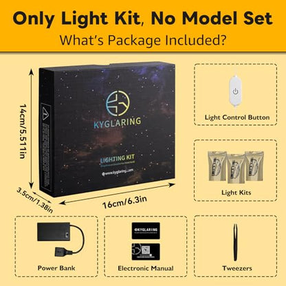 Kyglaring Light Kit for LEGO 21362 Mineral Collection Set, Lights Only - color: 21362 Touch Control