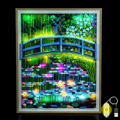 LocoLee Light kit Compatible with Lego 31220 Claude Monet – Bridge Over a Pond of Water Lilies - No Actual Model Only Lights, LED Lighting Compatible with Lego 31220 Monet (Standard Version) - style: Standard Version
