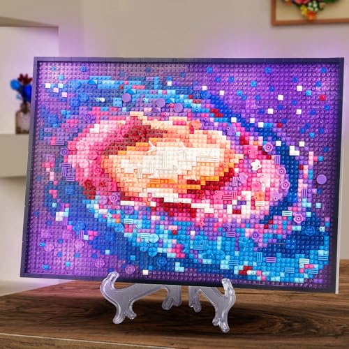 The Milky Way Galaxy 1848pcs Micro Mini Building Blocks set with Bracket - color: Galaxy