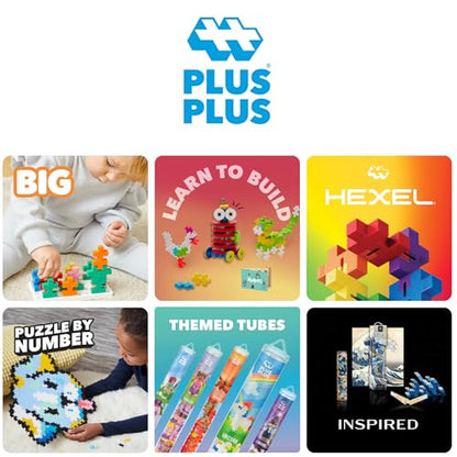 PLUS PLUS Patriotic Mix Tube - Mini Interlocking Building Blocks Set - color: Red White and Blue