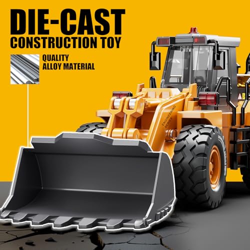 Pupu Pig Construction Toys, Metal Bulldozer Toy for Boy Gifts, Yellow, 3+ - color: Metal Bulldozer Toy - Yellow