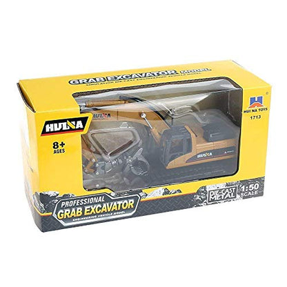 Ailejia 1/50 Scale Diecast Articulated Dump Truck Alloy Models Timber Grab Vehicle Construction Vehicle Model Engineering Car Toy boy Gift (Timber Grab) - color: Timber