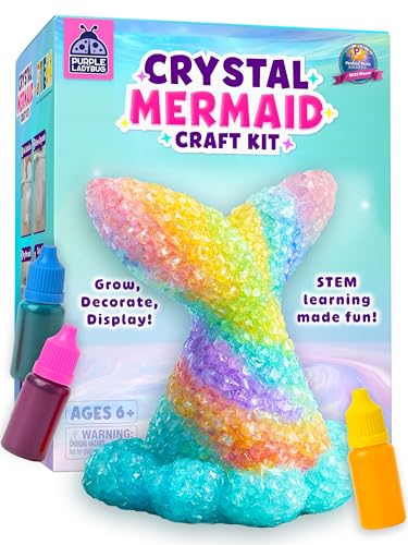 Crystal Growing Kit for Kids Ages 6-8, Mermaid STEM Science Craft Toy - color: Mermaid Crystal