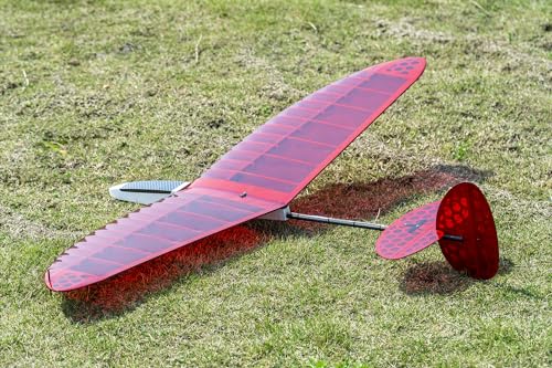Balsa Wood Glider FD12 1200mm Wingspan Windrunner F3K Discus Launch Glider, RC Airplane Kit for Adults, DIY Building and Aerobatic Flight (KIT+Servos+Film Pack+Bag)