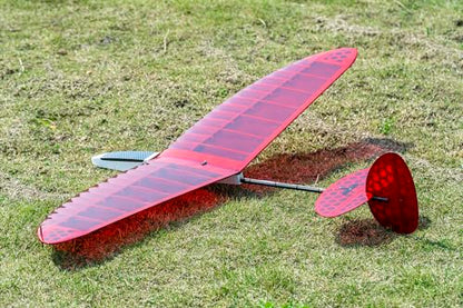 Balsa Wood Glider FD12 1200mm Wingspan Windrunner F3K Discus Launch Glider, RC Airplane Kit for Adults, DIY Building and Aerobatic Flight (KIT+Servos+Film Pack+Bag)
