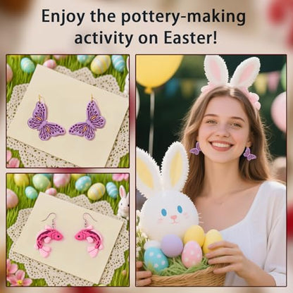 9pcs Farm Theme Polymer Clay Cutters，Animal Polymer Clay Jewelry - color: Farm Theme Polymer Clay Cutters