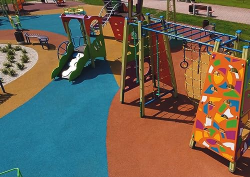 Fast Patch Poured-in-Place Surfacing Repair Kit Fix Rubber Playground (Yellow, Small) - color: Yellow, size: Small