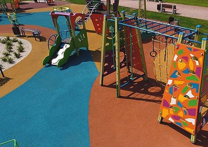 Fast Patch Poured-in-Place Surfacing Repair Kit Fix Rubber Playground (Yellow, Small) - color: Yellow, size: Small