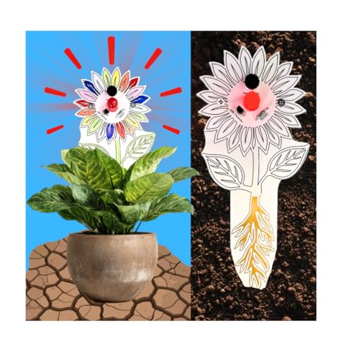 Soil Moisture Sensor – DIY Plant Water Indicator | Build a Light-Up LED Moisture Detection Circuit | Electronics & Soldering Project | PCB & Components Included