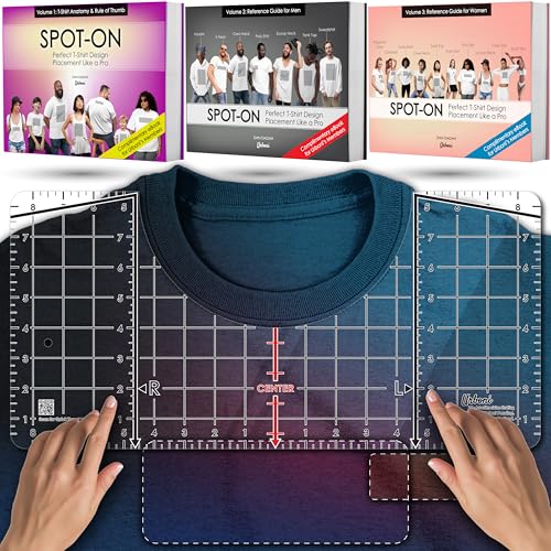 Tshirt Ruler Guide for Heat Press, Upgraded XL Vinyl HTV DTF Alignment - size: Upgraded Model (1 pack)