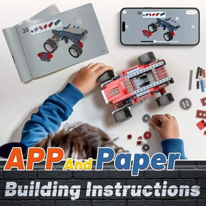 Apitor Robot B 8-in-1 Monster Truck Building Kit STEM Toys for Kids 6-12 - style: Robot B