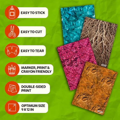 Skillmatics Science Construction Paper for Kids – STEM DIY Craft Activity - color: All Things Science, size: 60 Sheets
