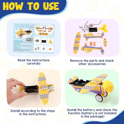 Kasfalci STEM Kits for Kids Age 8-10, STEM Toys for Boys Age 8-12, Science Experiments Robotics Engineering Projects Crafts Robot Building Activities for 6 7 8 9 10 11 12 13 14 Year Old Boys