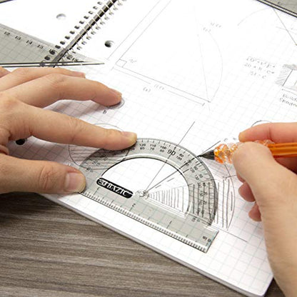 BAZIC Products 4-Piece Geometry Set with Compass, 2-Pack - size: 2-Pack
