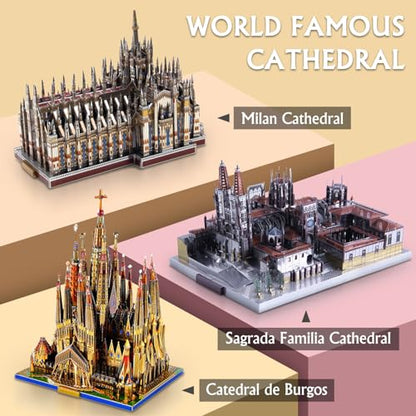 Microworld 3D Metal Puzzle - Temple of Athena Architecture Model Kit, DIY Challenge for Adults, Arts & Craft Assembly Brain Teaser Gift Toys for Teens - 142 Pcs