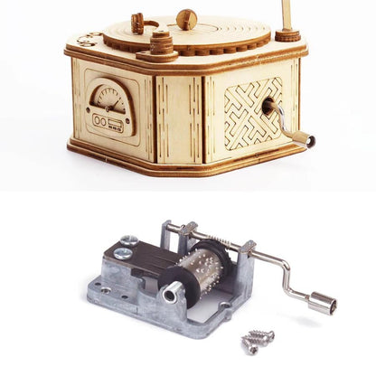 Music Park 3D Wooden Puzzle, Phonograph Music Box - color: Phonograph