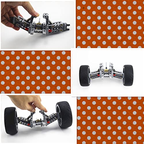 Technical Off-Road Back Suspension Systerm Parts Set and Wheels 107 * 44 Competible with All Majoir Brand Building Blocks Toy