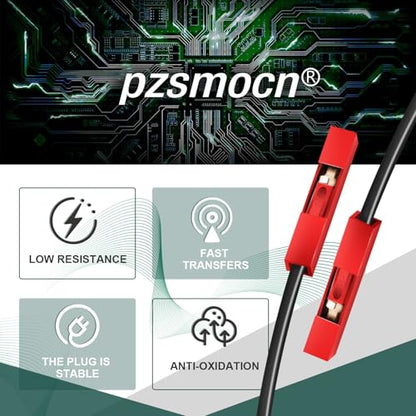 40 Sets / 120 Pcs for Dupont 2.54mm 1-Pin Connector Kit 24AWG 20cm - size: 1-Pin Female to Female, style: Red with Cable