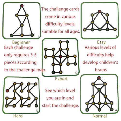 Original Strategy Board Game - 58 Unique Puzzles, Boost Logic and Problem Solving Skills, 1-2 Players, Easy-to-Learn Rules with 58 Challenges from Easy to Expert, Ages 8+, Educational fidget Game
