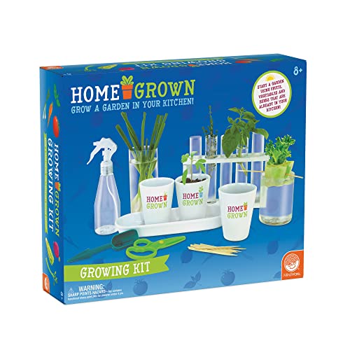 Home Grown Hydroponic Growing Kit - Tools & Instructions for No-Waste Kitchen Gardening. Ages 8 and up.