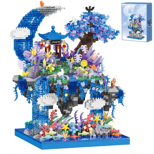 Cherry Blossom Tree Micro Mini Building Block Set 2769 PCS - color: Blue