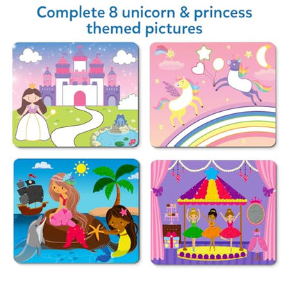 Skillmatics Dot It Sticker Art – Unicorns & Princesses, Craft Kit for Kids - style: 1. Unicorns & Princesses