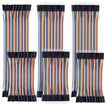Aypzuke 10cm+20cm 240pcs Breadboard Jumper Wires Cable Kit, Male to Female, Female to Male, Compatible for Arduino and Raspberry Pi - size: 10cm+20cm