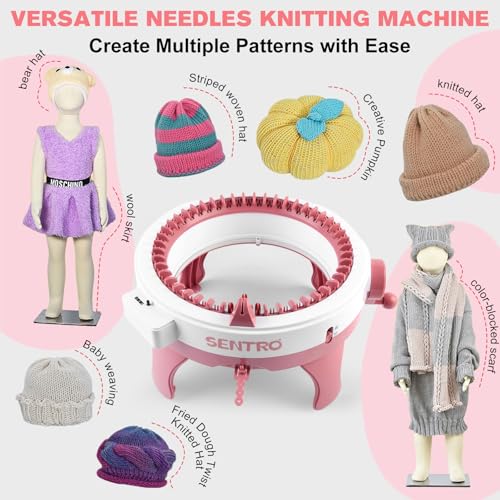 SENTRO Knitting Machine 48 Needles with Row Counter for Adults & Beginners - size: 48 Needles