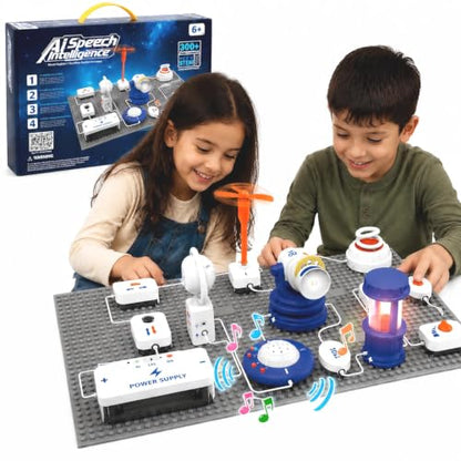 STEM Science Kit for Kids, Electronics Circuit Exploration Toy, 37 PCS - size: Medium - 300+ Projects