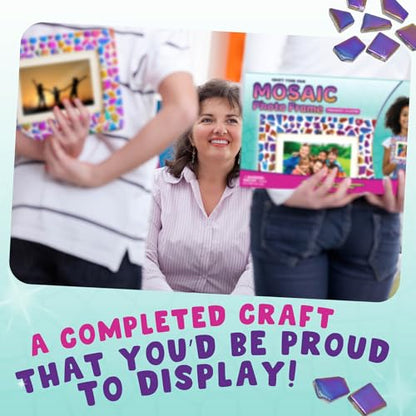 Decorate Your Own Mosaic Picture Frame Craft Kit for Girls Ages 8-12 - style: Mosaic Tiles