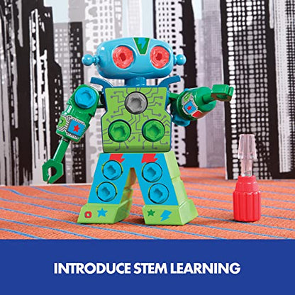 Educational Insights Design & Drill Robot - Construction Toys & Tools for Kids, Robot Toy Building Sets, Kids' Tool Set with Working Screwdriver, Take Apart STEM Set, Gifts for Boys & Girls Ages 3+ - color: Multi