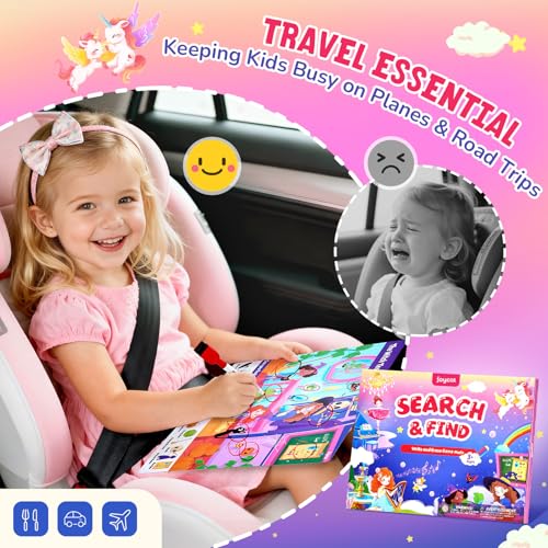 JoyCat Search & Find Activity Books, Educational Toy for Girls Ages 3-6 - style: Girl Themes
