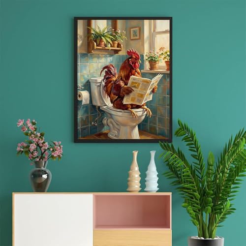 Chicken Diamond Painting Kits for Adults Chicken Diamond Art Kits 12x16 In - color: G9530