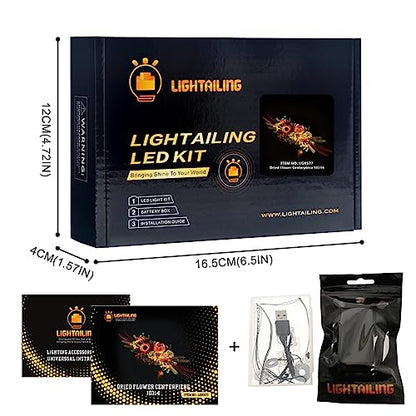 LIGHTAILING Light for Lego- 10314 Dried Flower Centerpiece - Led Lighting Kit Compatible with Lego Building Blocks Model - NOT Included The Model Set - style: (Only Light) 10314 Dried Flower Centerpiece