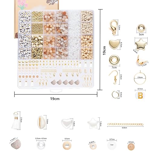 Xylise Jewelry Making Supplies Kit Natural Stone Beads for Irregular Natural Stone with for DIY Craft Bracelet Necklace Earrings for Adults (Pink) - color: Pink