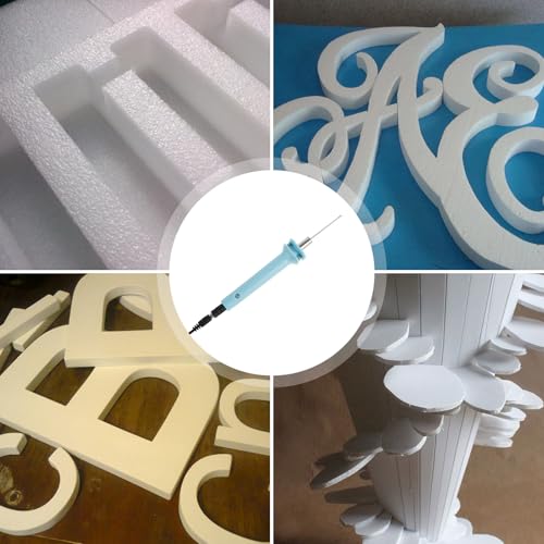 Electric Foam Cutter 18W 5CM Electric Hot Cutter Pen Sturdy Styrofoam Cutting Pen Heat Cutter Tool Foam Cutter Pen with Stand Hot Cutting Tool for Foam Cutting Arts Handcraft (18W 5CM)