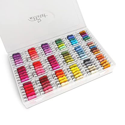 108 Color Embroidery Floss Kit, Cross Stitch Thread Storage Box - style: Floss Kit w/ Box