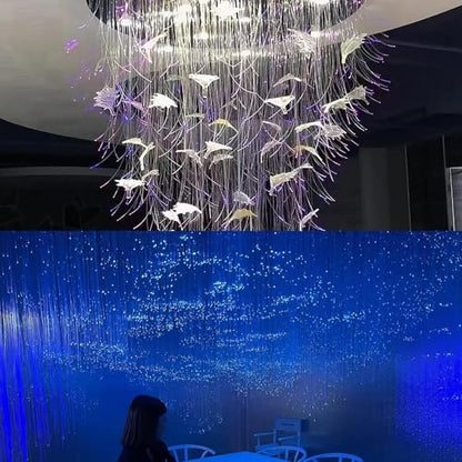 AMKI Plastic 0.04in/1mm Diameter 656ft(200Meter) PMMA Fiber Optic Roll End Glow Cable for All Kind Led Star Ceiling Light Kit - color: 656ft, size: 0.04in