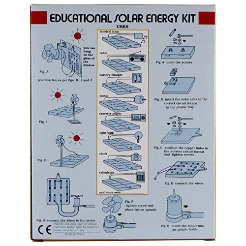 EX ELECTRONIX EXPRESS Solar Power Training Course Science Project - Teaches How to Make Solar and Electrical Circuits, Illustrated Guidebook Included
