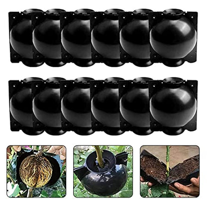 12PCS Reusable Air Layering Pods for Plant Rooting Growing Propagation Ball - size: 4 Small + 4 Medium + 4 Large