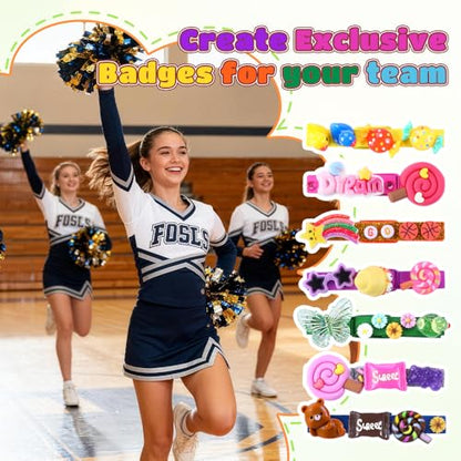 JOICEE 100 Set Cheer Pins Spirit Clips Clothes Pins Kit with Storage Box - color: 100pcs