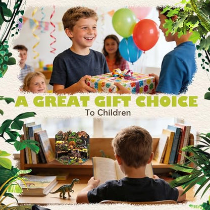 Book Nook Kit, Dinosaur Secret Realm 3D Wooden Puzzle Diorama - color: Dinosaur Secret Realm